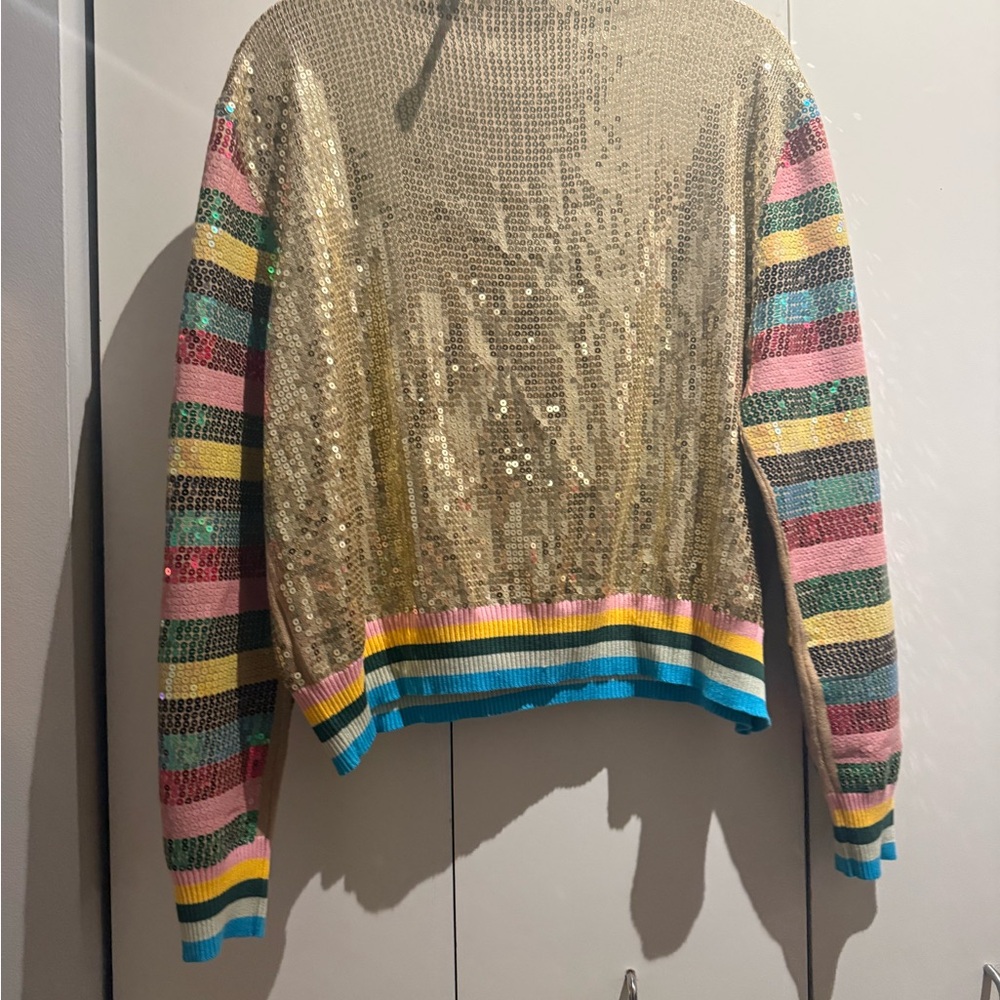 Queen of Sparkles Birthday Queen" sequin sweater - Picture 4 of 5
